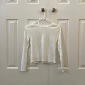 Art Class white ruffled end top